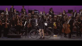 Tour d'orchestre à bicyclette